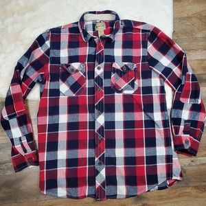 Roebuck & Co Plaid Button Down Shirt